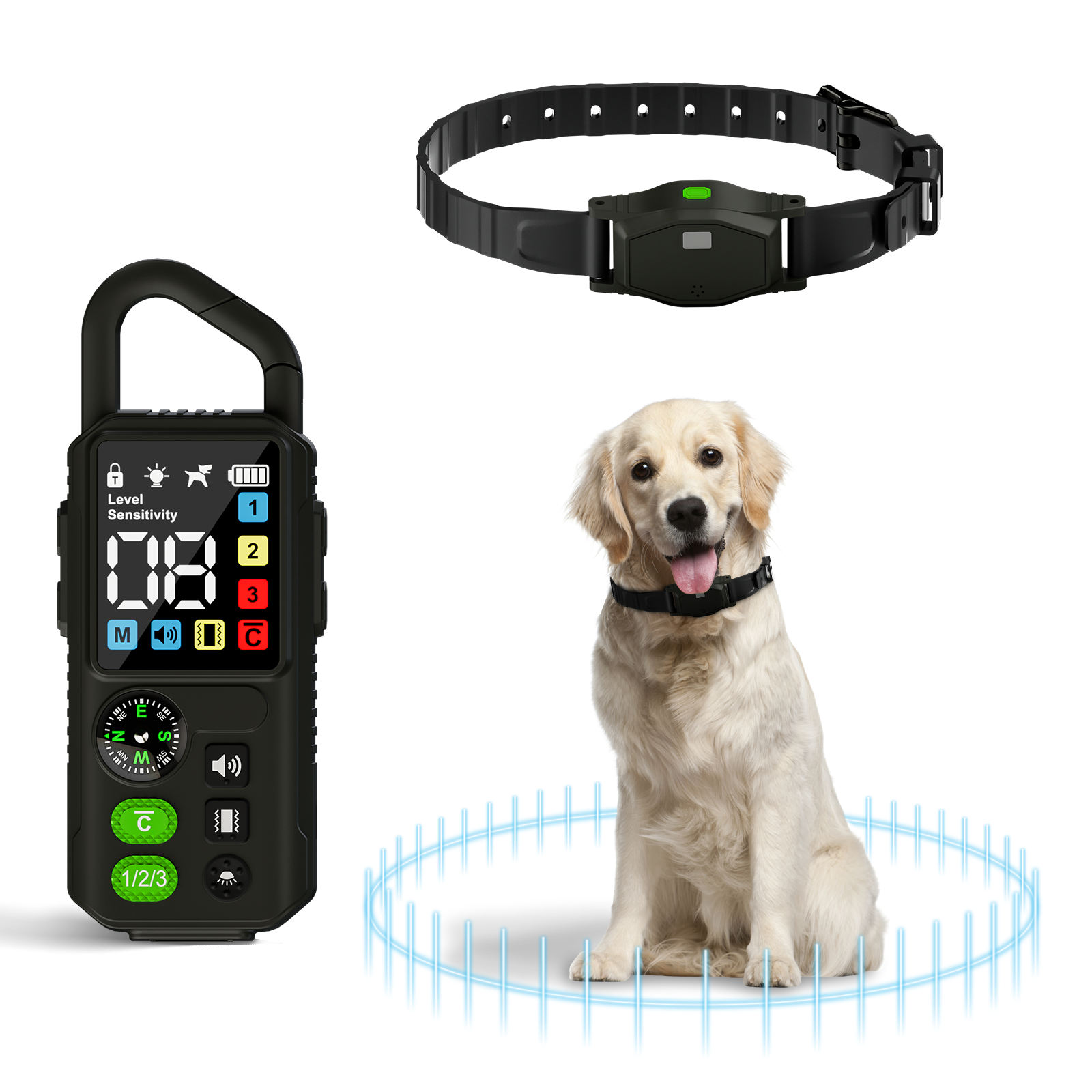 T810Pro無線狗狗圍欄和訓練項圈（黑色單項圈）/Wireless Dog Fence & Dog Training Collar（Black 1 Collar）